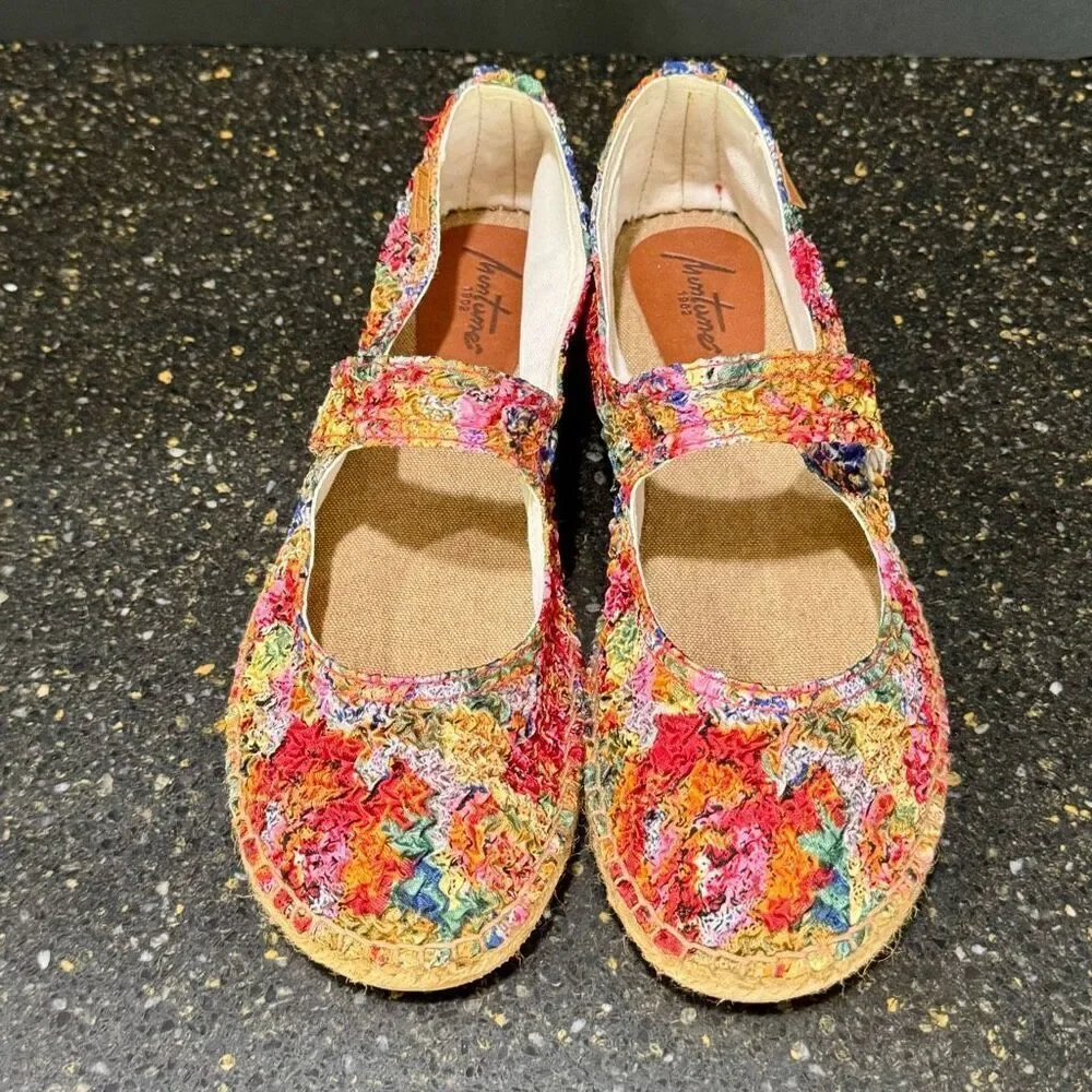 Montane 1902 Espadrilles. Multicolor textured. Size 41/US 11